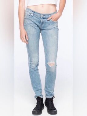 AGOLDE Size 29 Colette Low Rise Distressed Jeans